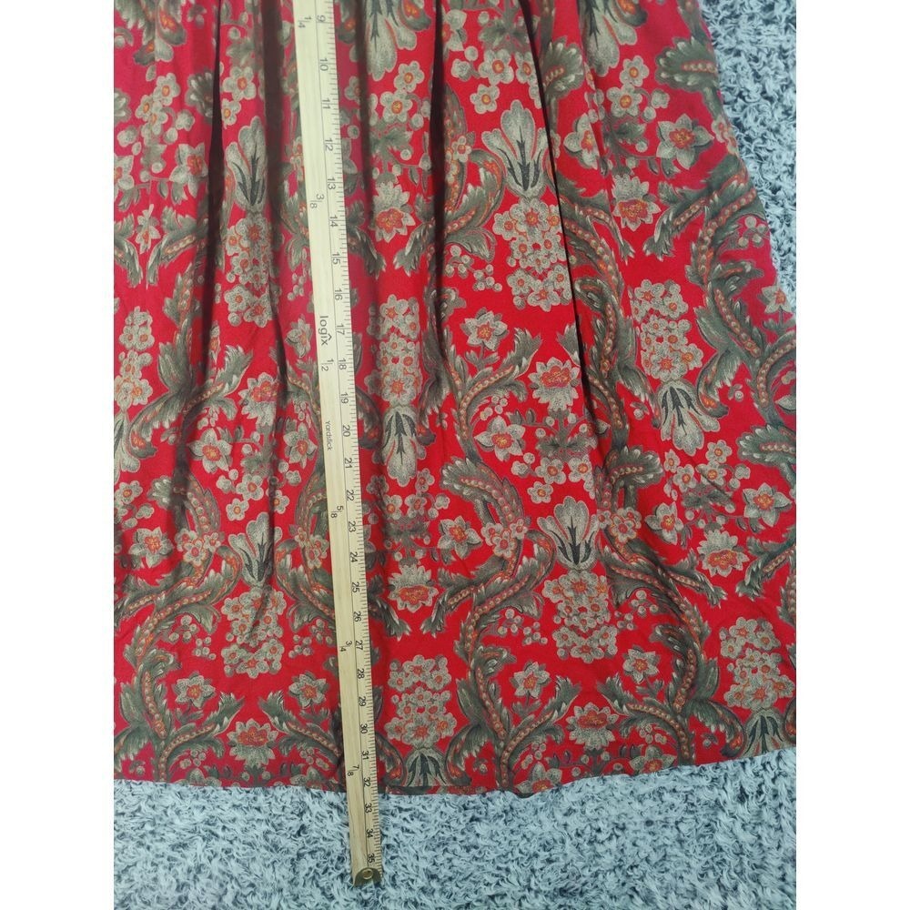VINTAGE Womens Forest Fairy Romantic Earthy Dark Floral Maxi Skirt XS Hippie - Picture 3 of 9